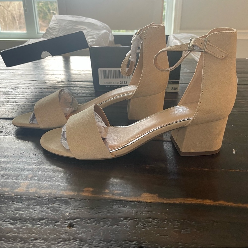 New London Fog nude heels​​​​​​​​